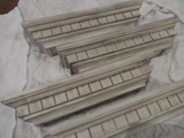 Distressed Floating Wall Shelf In Aged White 4 small