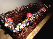 Cd Beaded Media Basket 3 small