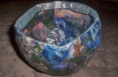 Paper Mache Decorative Bowl 3 small