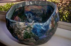Paper Mache Decorative Bowl 4 small