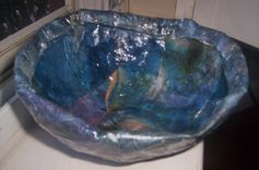 Paper Mache Decorative Bowl 3 small