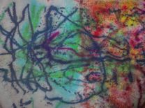 Fabric Painted Towel 1 small