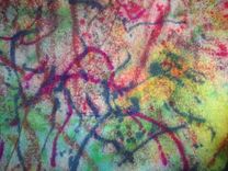 Fabric Painted Towel 2 small