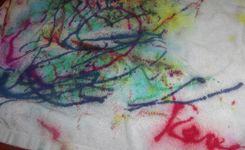Fabric Painted Towel 4 small