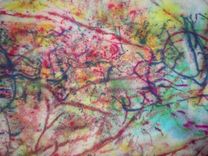 Fabric Painted Towel 6 small
