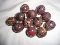 Polymer Clay Handmade Beads 2 small