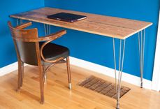Modern Desk Made From Reclaimed Fir 1 small