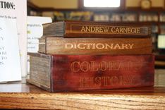 Wooden Book Donation Box Set 2 small