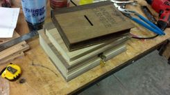 Wooden Book Donation Box Set 4 small