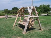 Mammoth Cedar Log Yard Swing 1 small
