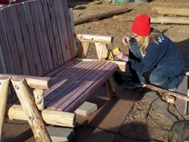 Log Bench 4 small