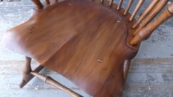 Rocking Chair. Continuous Arm Rocker Bamboo Turnings 3 small