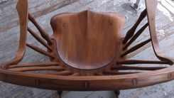 Rocking Chair. Continuous Arm Rocker Bamboo Turnings 2 small