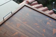 Walnut And Cherry Serving Tray With Custom Inlay 1 small