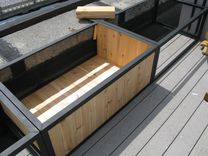 Steel And Cedar Garden Planter Boxes 3 small