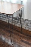 Modern Walnut And Steel Office Desk 3 small