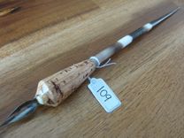 African Porcupine Quill Calligraphy Dip Pen - Metal Nib - Cork Grip 2 small