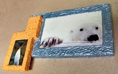 3d Photo Frame Of Polar Bear And Penguin 1 small