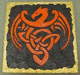 Celtic Dragon 3d Wall Art 1 small