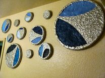 Silver Swoop Discs Wall Art 1 small