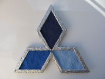 "Tri-Diamonds" - 3d Geometric Wall Art 1 small