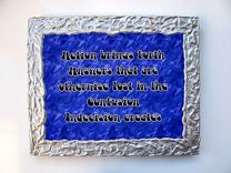 "Actions Bring Forth...." Wall Plaque / Sign 1 small