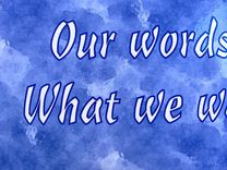 "Our Thoughts Reveal...." Wall Plaque / Sign 1 small