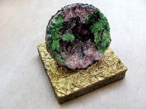 Green & Purple Geode Sculpture 1 small