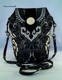 Black And Ivory Paisley Bag 1 small
