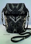Black And Ivory Paisley Bag 3 small