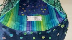Blue Tropical Print Bag 3 small