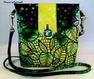Blue Tropical Print Bag 6 small
