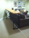 Reclaimed Wood And Welded Steel Console Table / Sofa Table 5 small