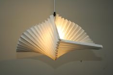 Spiral Pleated Pendant Lamp 1 small