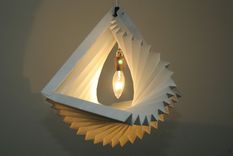 Spiral Pleated Pendant Lamp 2 small