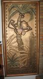 Coco Bongo Sculptural Relief Monkey Panel From The Movie "The Mask" Tiki, Tropical Design 1 small