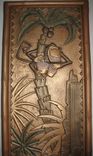 Coco Bongo Sculptural Relief Monkey Panel From The Movie "The Mask" Tiki, Tropical Design 4 small