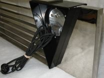 Amazing Art Deco Machine Age Monumental Triangle Clock After A Design By Jean Puiforcat 12 small