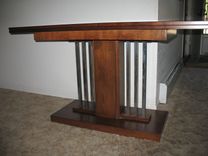 Vintage Restored Console, Dining Table By Art Deco Icon Donald Deskey 3 small