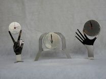 Karl Schmidt , Hagenauer Style, Whimsical Austrian Desk Clocks 4 small