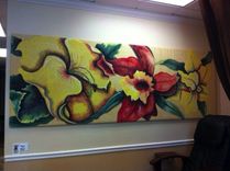 Custom Painting On Stretched Raffia (Various Sizes Available) 2 small