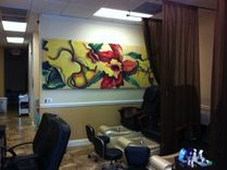 Custom Painting On Stretched Raffia (Various Sizes Available) 3 small