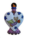 Heavens Best Dog Heart Vase Urn 3 small