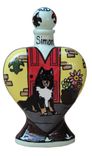 Sittin’ Proud Dog Heart Vase Urn 4 small