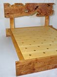 Queen Bed Frame - Live Edge Curly Maple 1 small