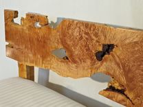 Queen Bed Frame - Live Edge Curly Maple 2 small