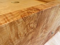 Queen Bed Frame - Live Edge Curly Maple 3 small