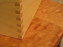Nightstands - Pair Of Curly Maple Nightstands 5 small