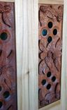 Hand Carved Hops Wall Cabinet 1 small