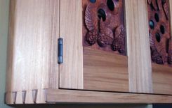 Hand Carved Hops Wall Cabinet 4 small